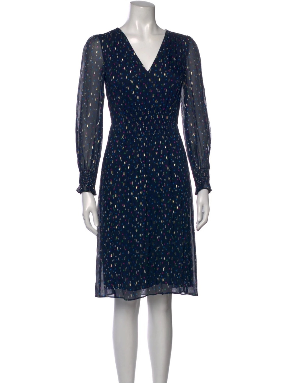 Rebecca Taylor Painted Dot Dress Chiffon sz 6